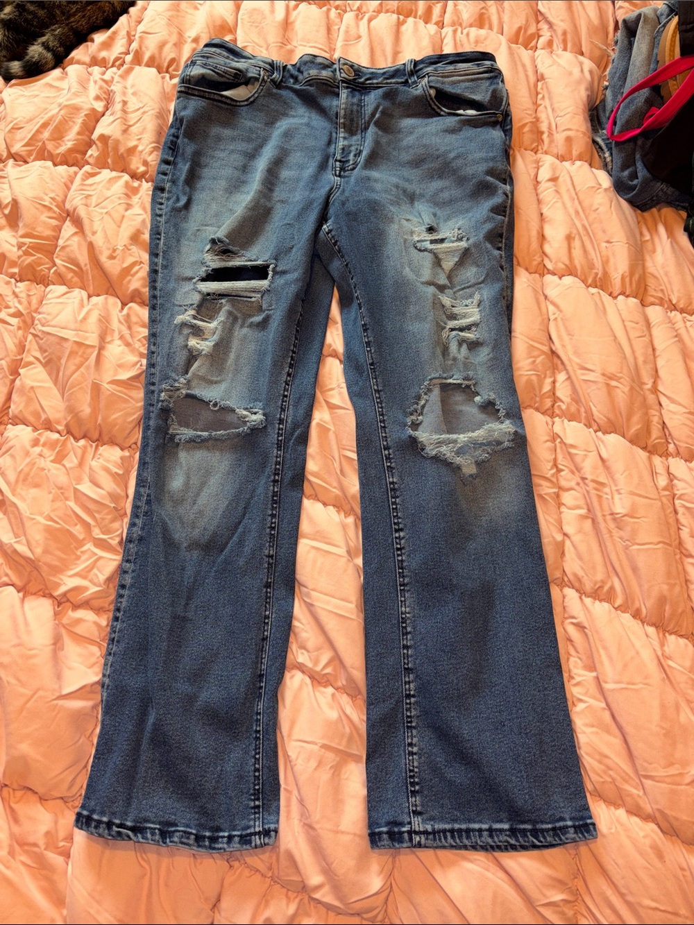 Maurices Distressed Flare Jeans 18W Regular Plus Size Women’s Bootcut
